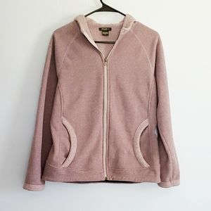 Eddie Bauer Purple Zip Up Sweatshirt Jacket SZ Med